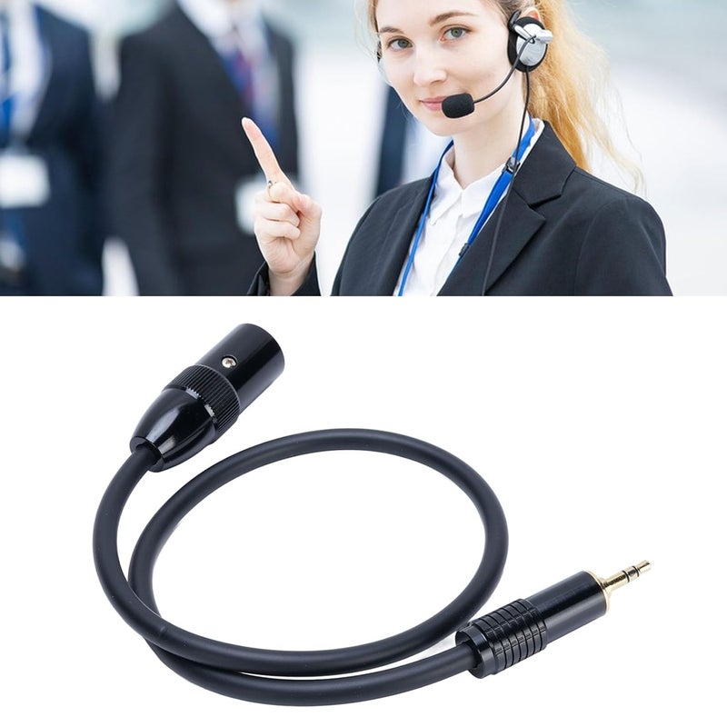 Naroote 3.5mm to XLR Sound Cable, Copper Cores Gold Plated Connectors Cable, Stepped Double Height 3.5mm Plug for Smartphones Tablets MP3 Players, Ideal for Laptops Mixers - Image 4