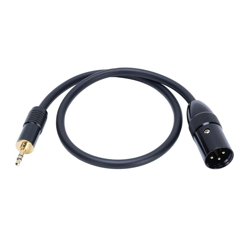 Naroote 3.5mm to XLR Sound Cable, Copper Cores Gold Plated Connectors Cable, Stepped Double Height 3.5mm Plug for Smartphones Tablets MP3 Players, Ideal for Laptops Mixers - Image 3