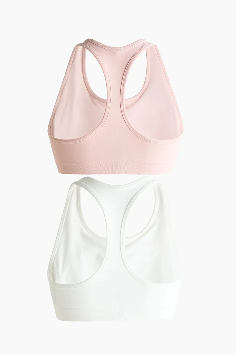 H&M 2-pack Seamless Sports bras with DryMove™