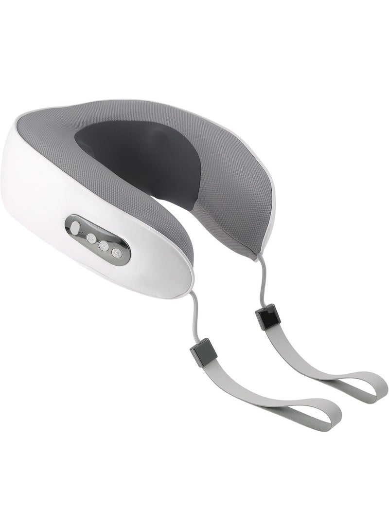 Wireless Neck Massager with Heat – Electric Shiatsu Pillow for Pain Relief – 3D Deep Tissue Massage Node – Rechargeable & Portable for Home & Travel - Image 1