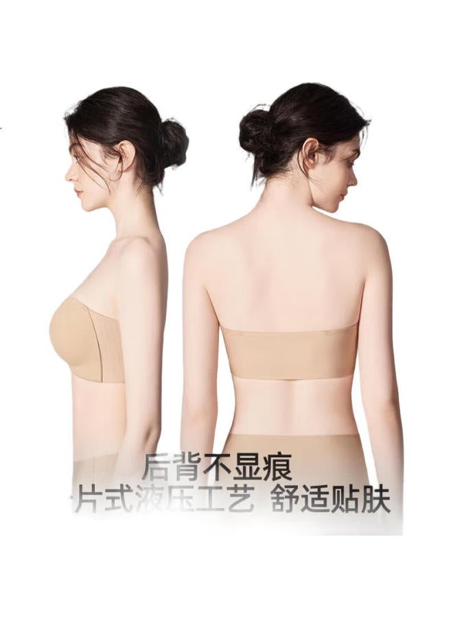 Luckmeey Adjustable Front Closure Strapless Invisible Anti-Slip Bandeau Bra For Small Busts - Image 3