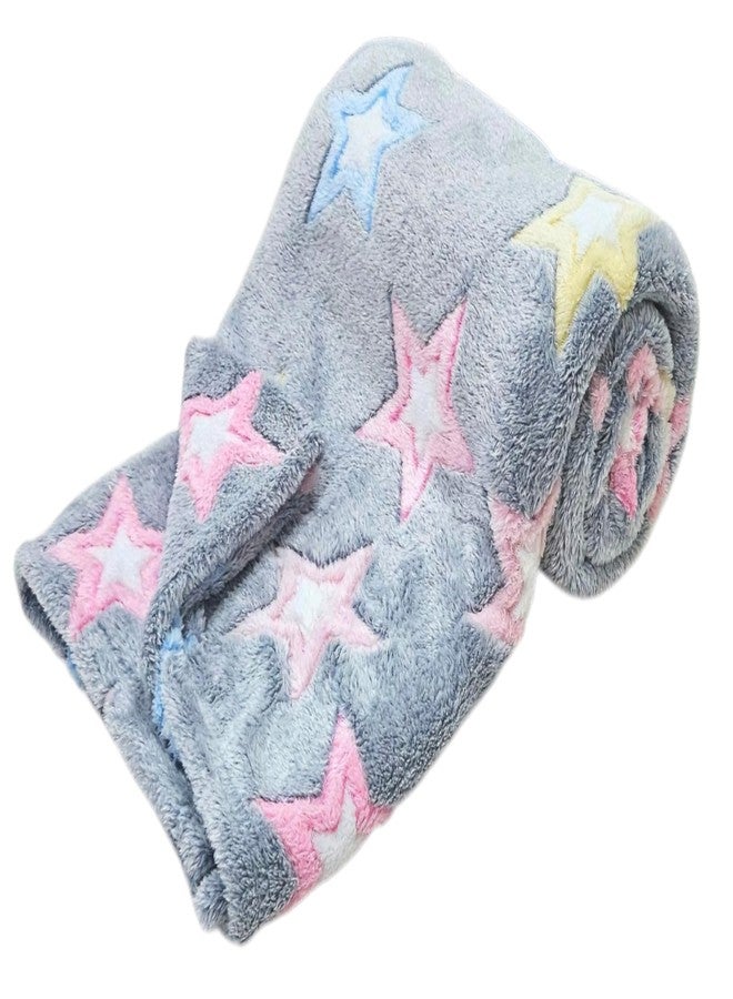 First Kick بطانيات الأطفال حديثي الولادة من فيرست كيك، بطانية مطبوعة لسرير الأطفال حديثي الولادة للأولاد والبنات، الطول 100 سم × العرض 75 سم، عبوة من قطعتين. - Image 2