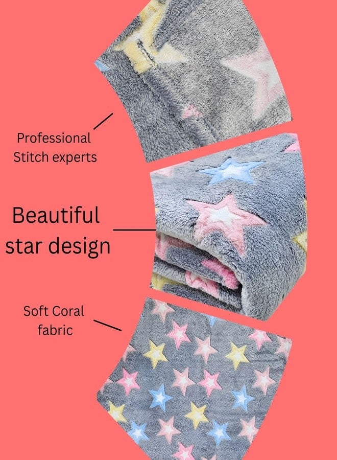 First Kick بطانيات الأطفال حديثي الولادة من فيرست كيك، بطانية مطبوعة لسرير الأطفال حديثي الولادة للأولاد والبنات، الطول 100 سم × العرض 75 سم، عبوة من قطعتين. - Image 3