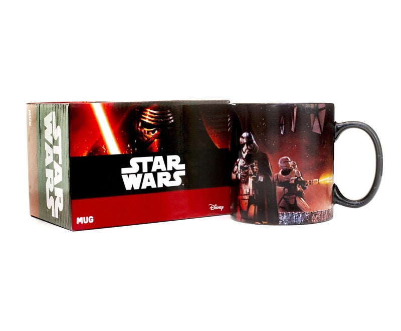 Star Wars: The Force Awakens Wrap-Around Scene 20 Oz Ceramic Mug - Colorful Images From Episode VII - Features Rey, Finn, Kylo Ren, Chewbacca, C3PO & More - Image 5