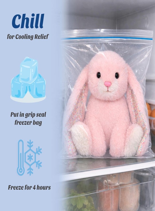 Easfan Microwavable & Weighted Stuffed Animals Cute Pink Bunny Plushie for Warmth-Comfort Cute Soft Plush Toys for Adults & Kids Easter Gifts,12inch - Image 4