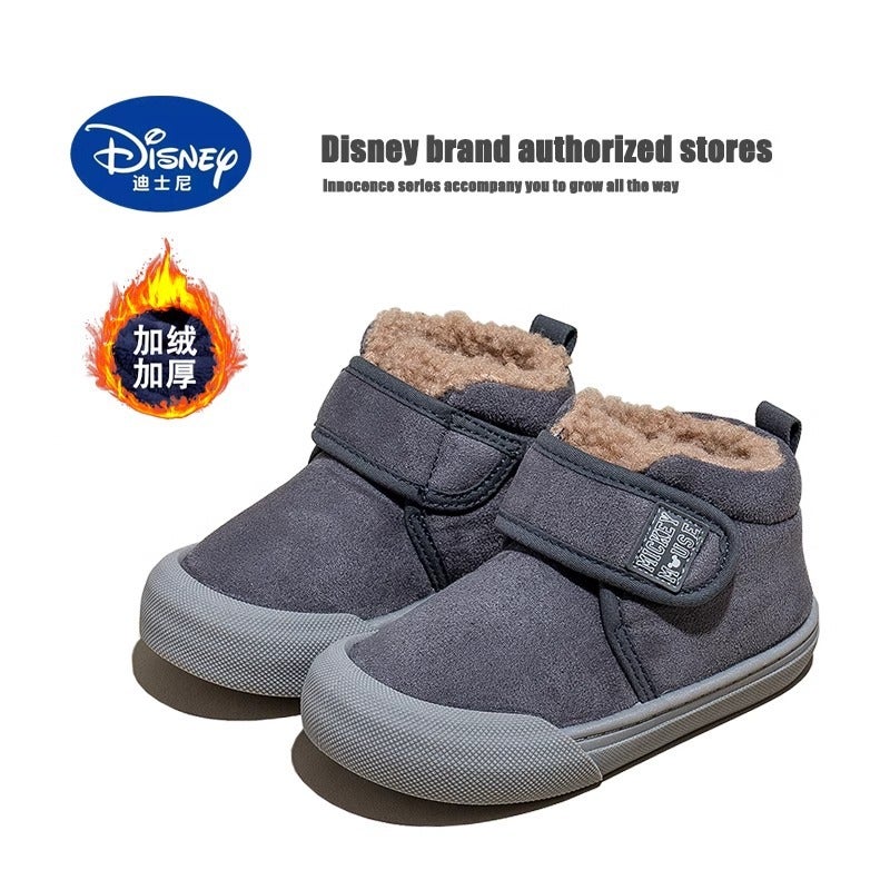 Disney Cotton Boots 2025 Winter Kidsren'S Anti-Ski Boots Boys And Girls Short Boots Fleece-Lined And Thickeneded Cotton Shoes - Image 1