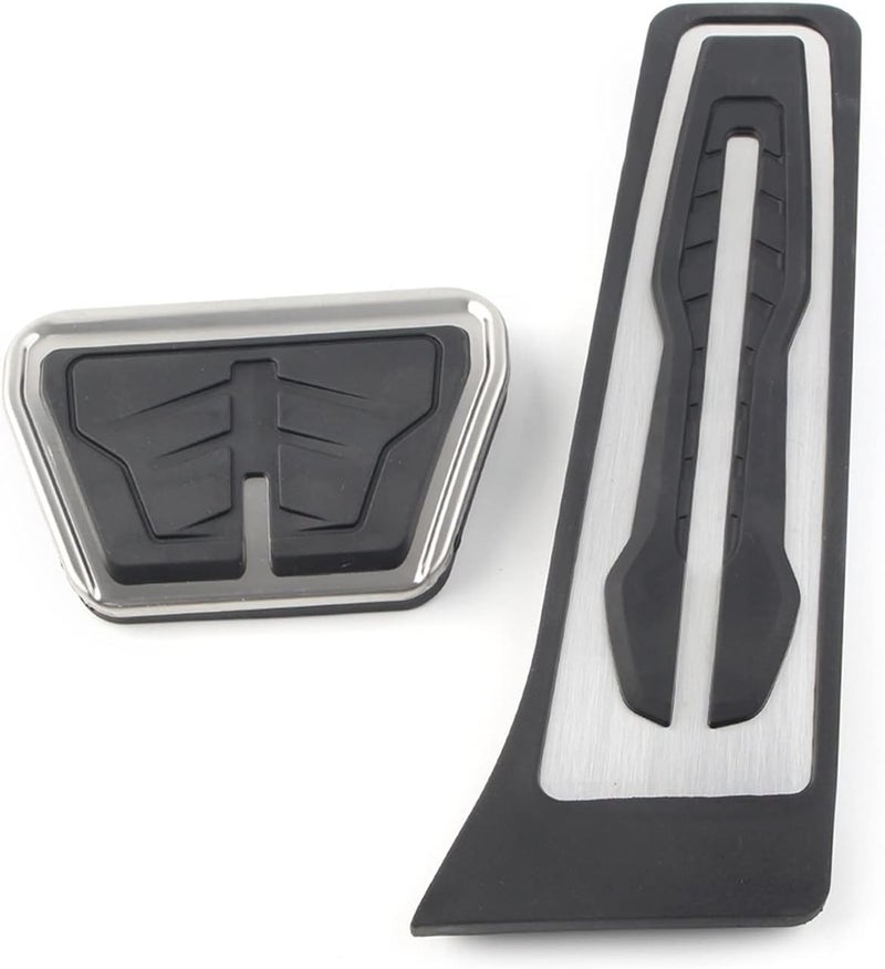 QASULER No Drill AT Pad Fuel Brake Pedal Cover for BMW - Image 2