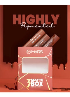Mars MARS Matte Box Set of 3 Lipsticks for Women | Long-Lasting | Smooth Finish | Moisturising | One Swipe Pigmentation (3x3.2 gm) (05-Blushed & Nudes)  - Image 5