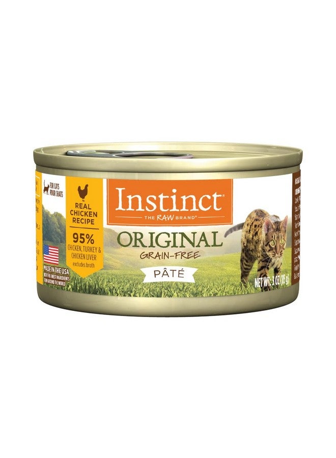 Instinct Original Pate Wet Cat Food, Grain Free Recipe - Real Chicken, 3 oz. Cans (Pack of 24) - Image 1