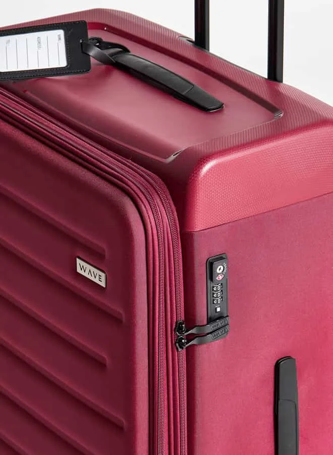 وايف Textured Softcase Luggage Trolley Bag with Retractable Handle