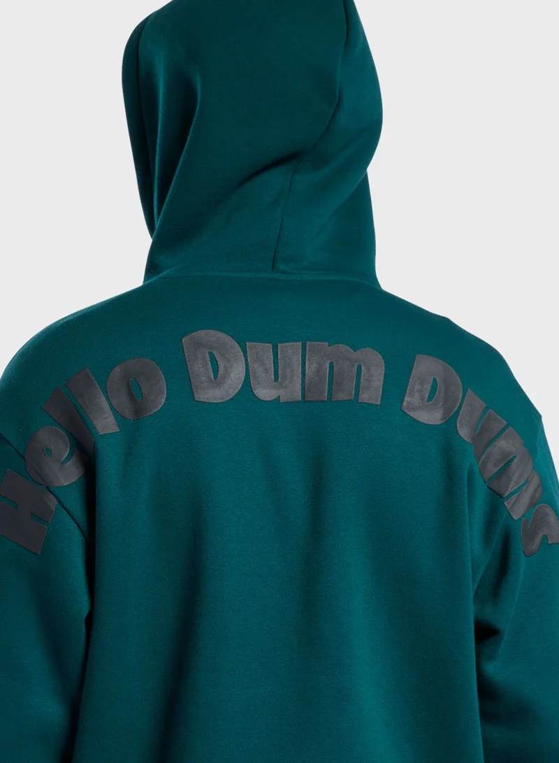 Reebok Jetsons Meet Flintstones The Great Gazoo Graphic Hoodie