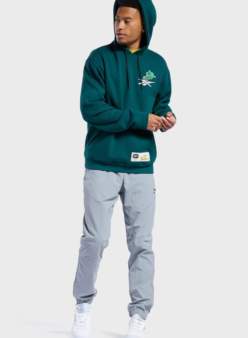 Reebok Jetsons Meet Flintstones The Great Gazoo Graphic Hoodie