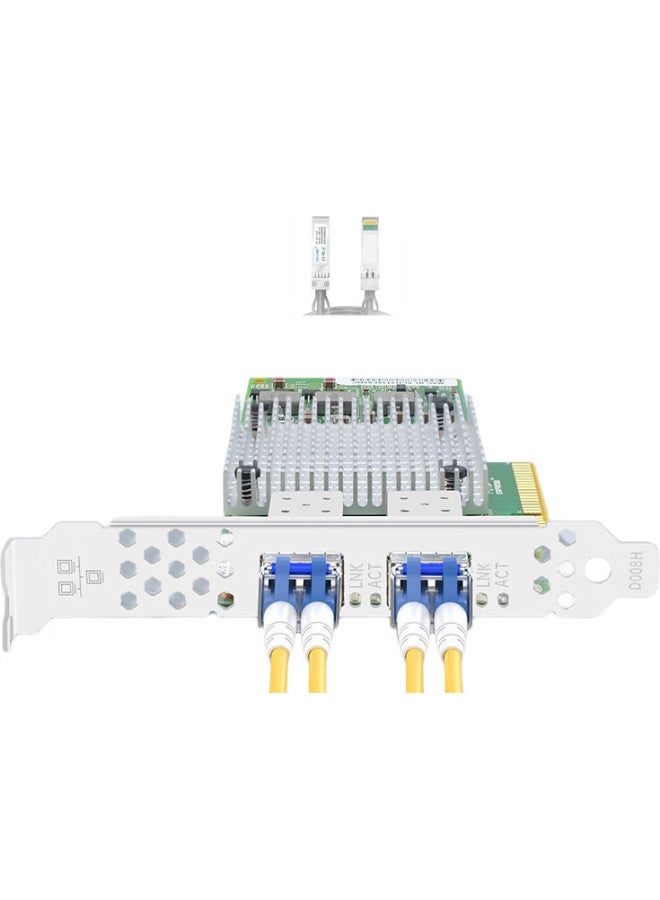 Eb-Link Bcm57810S Chip, Pci-E X8 10 Gigabit Dual-Port Fiber Optic Network Card, 10G Server, Sfp+ Interface Network Adapter - Image 2