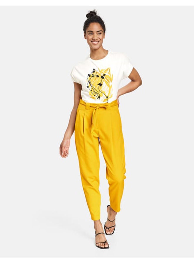 GERRY WEBER 7/8-length trousers with a tie-around belt, slim fit  - Image 1