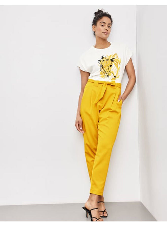GERRY WEBER 7/8-length trousers with a tie-around belt, slim fit  - Image 5