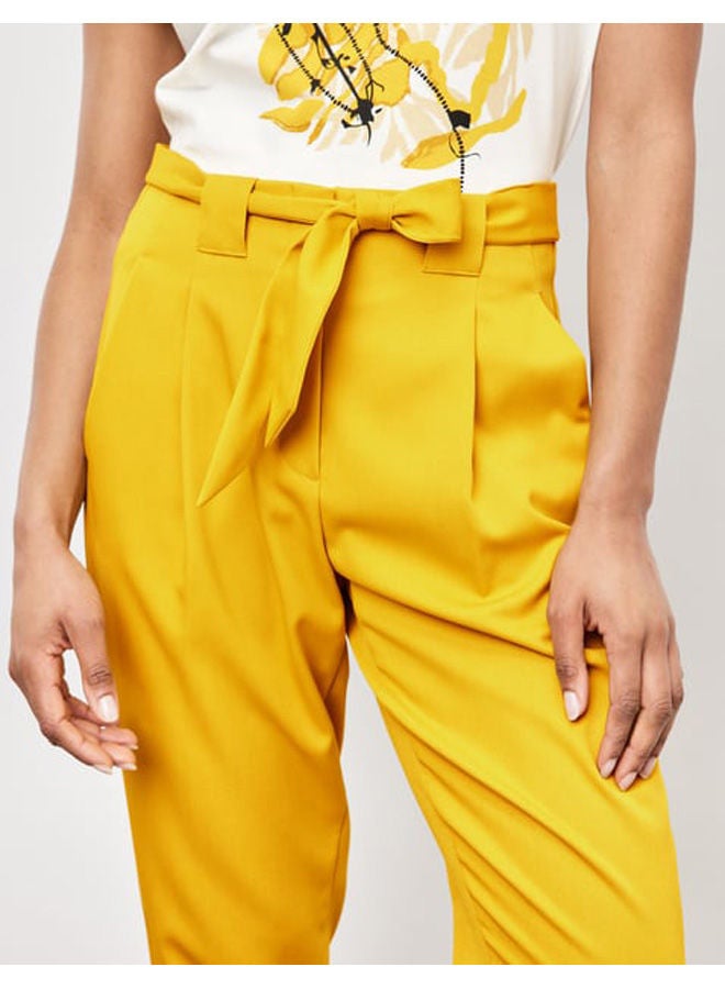 GERRY WEBER 7/8-length trousers with a tie-around belt, slim fit  - Image 4