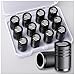 Muzioiernsu American Flag Tire Valve Stem Caps Aluminum USA Caps Black Universal Dust Proof Covers for Cars Trucks Bikes Motorcycles Bicycles Corrosion Resistant Black and White National Flag 12PCS - Image 2