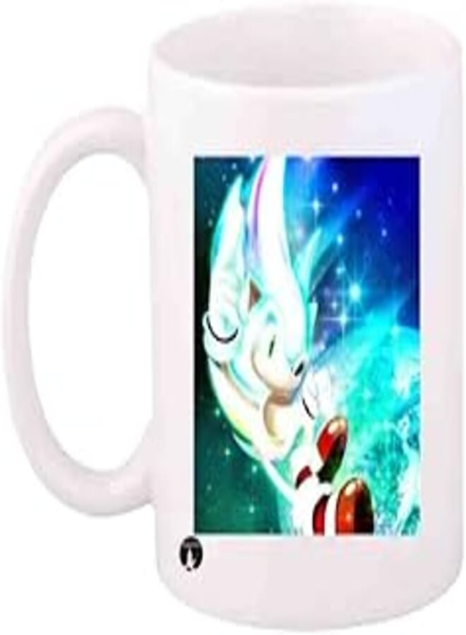 RYN RYN PRINTED Design Game Sonic/Character Mug White Blue Red Standard Size