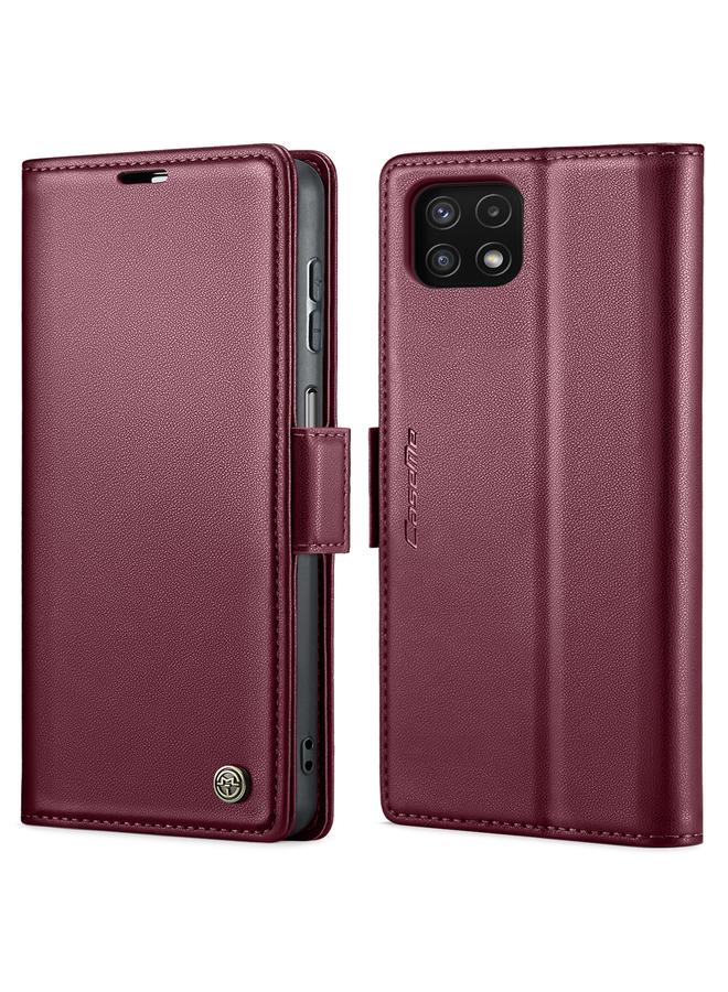 CaseMe Case For Samsung Galaxy A22 5G 023 Butterfly Buckle Litchi Texture RFID Anti-theft Leather Phone Case - Image 1