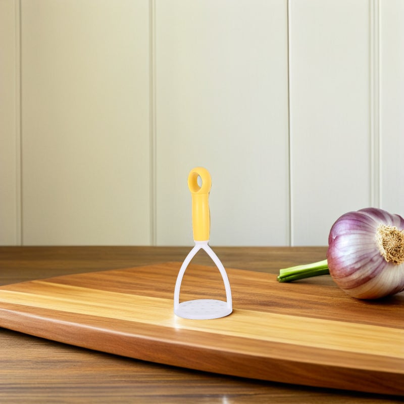 🍳 أداة هراسة بطاطس يدوية مصفاة للطعام مكونة من 10 قطع بلون أصفر من مادة البولي بوربيلين للاستخدام في المطبخ - Image 5