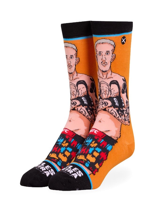 Odd Sox جوارب أود سوكس - تشارلز أوليفيرا - ملابس مميزة مستوحاة من مقاتلي يو إف سي - مقاس كبير - مزيج قطني مريح - هدية رائعة لمحبي فنون القتال المختلطة - Image 1