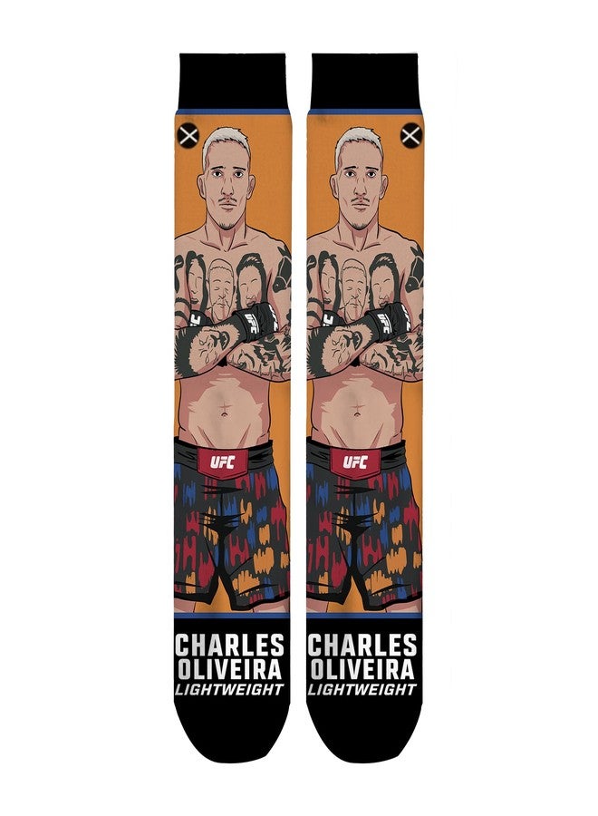 Odd Sox جوارب أود سوكس - تشارلز أوليفيرا - ملابس مميزة مستوحاة من مقاتلي يو إف سي - مقاس كبير - مزيج قطني مريح - هدية رائعة لمحبي فنون القتال المختلطة - Image 2