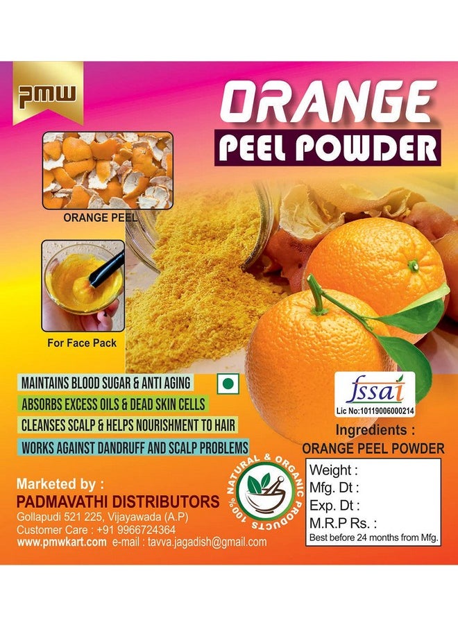 PMW Pmw - Grade A Quality Orange Peel Powder - Jar Pack - 100 Grams  - Image 2