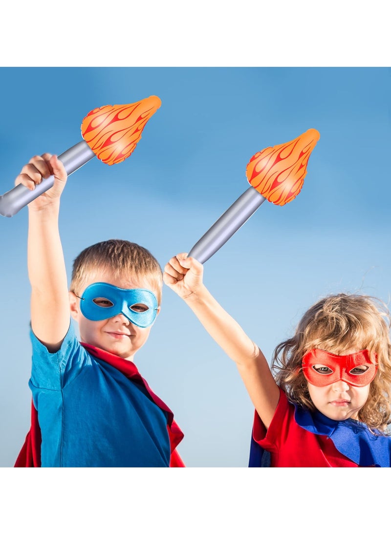 SYOSI 12 Pieces Gold Silver Bronze Plastic Medals Winner Award Olympic Style Metal Awards and 3 Inflatable Torch Inflates for Competition Gymnastic Birthday Party Favors - Image 5