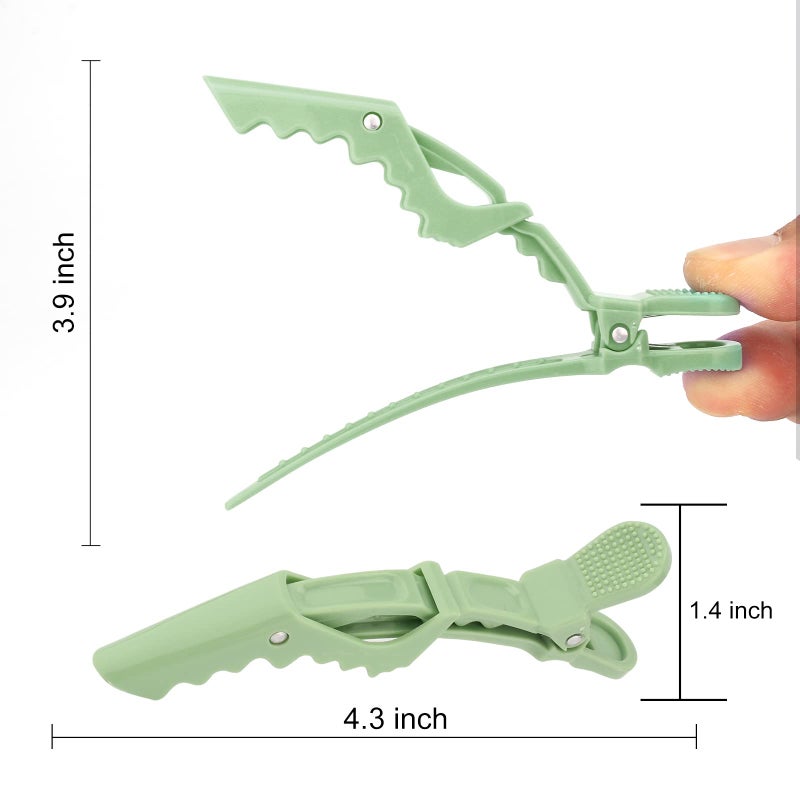 Ondder 24 Pack Alligator Hair Styling Clips - Large Green Hair Clips for Styling, Sectioning, Professional Salon Use - Image 2