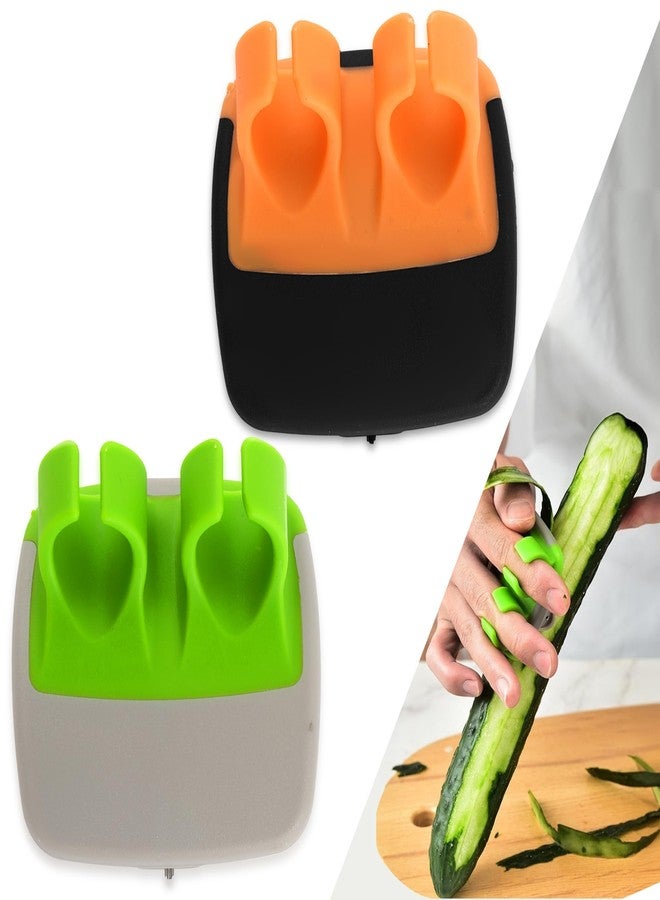 Nomadic Outpost Fingers Grip Palm Peeler for Fruit & Vegetable, Comfortable Silicone Finger Grips Peeling Tool for Potato, Carrot, Cucumber, Apple, Veggie & Pumpkin, Kitchen & Dinning Gadgets For Home - Image 2