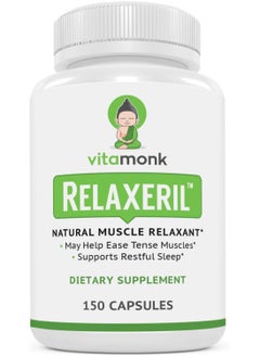 VitaMonk Relaxeril Natural Muscle Relaxant 150 Capsules  - Image 1