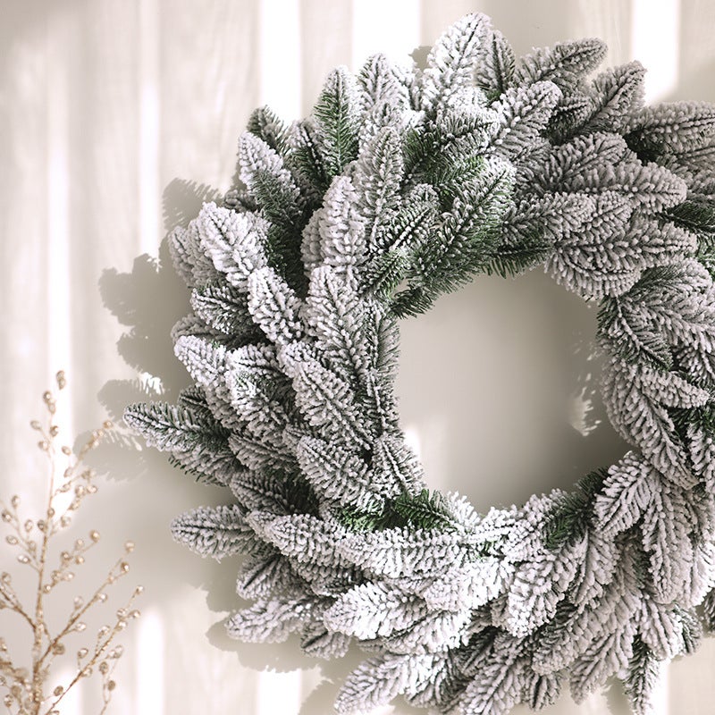 New Christmas Wreath Pendant Wall Hanging Pe Wreath El Shopping Mall Scene Layout Props Christmas Decorations - Image 5