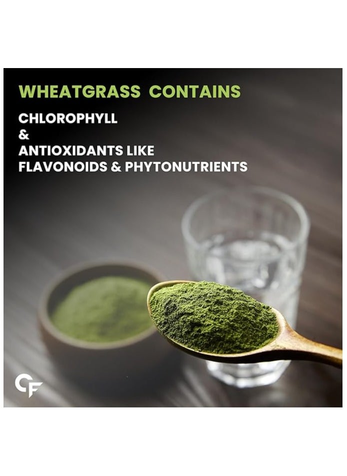 CARBAMIDE FORTE - Carbamide Forte 100% Natural Organic Wheatgrass Powder Wheat Grass Juice Organic | Wheatgrass Juice Powder - 100g Wheatgrass Powder Organic - Image 1