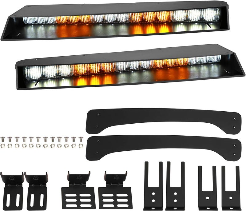 ASPL 2-15 LED Visor Light Bar with 29 Flash Patterns - Image 1