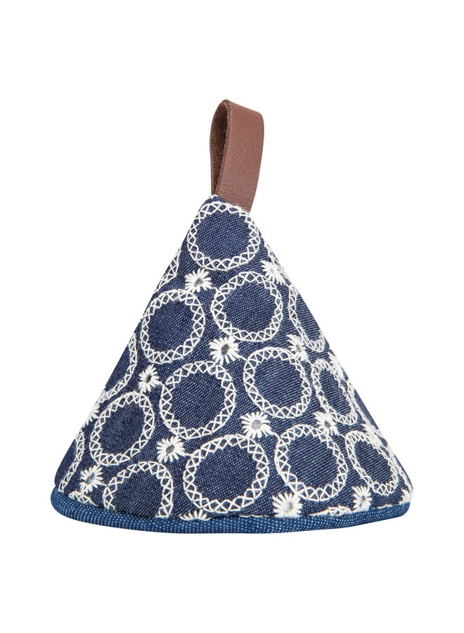 Hot pot holder, Blue Dark, Size 9*10Cm