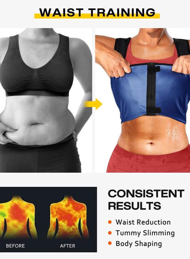 Junlan Waist Trainer for Women - Sauna Suit Sweat Vest Waist Trimmer for Working Out - Image 5