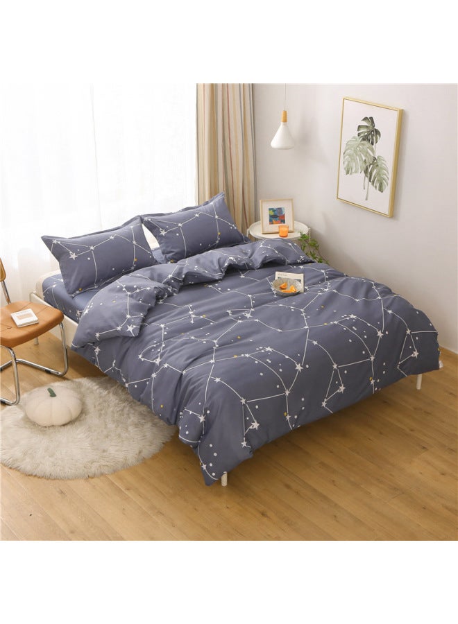 غطاء لحاف قطعة واحدة 150 × 200 غطاء لحاف فردي لسكن الطلاب 200 × 230 سم لحاف مزدوج من القطن المقلد لأربعة مواسم بالجملة - اللون: Polaris - المواصفات: غطاء لحاف 180 × 200 سم - Image 1