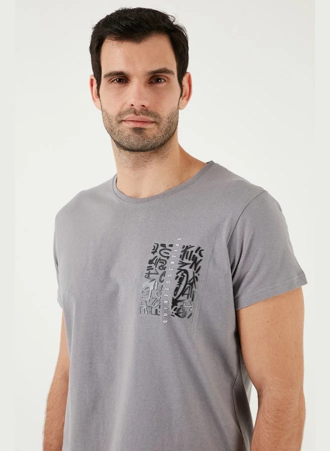 Buratti  Buratti Crew Neck Cotton Slim Fit T Shirt Men's T SHIRT 541QUINT for Men | Best Price UAE