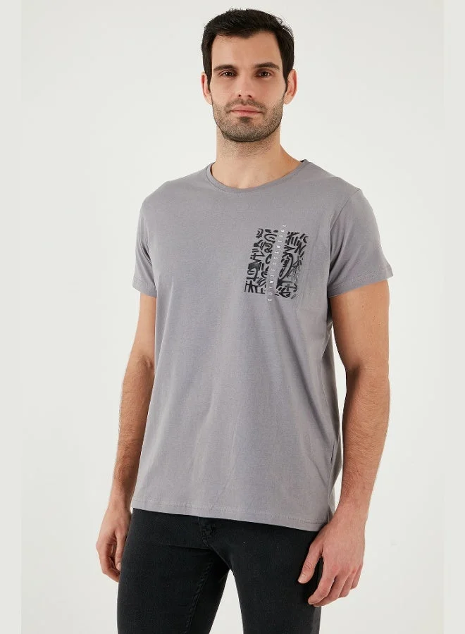Buratti  Buratti Crew Neck Cotton Slim Fit T Shirt Men's T SHIRT 541QUINT for Men | Best Price UAE