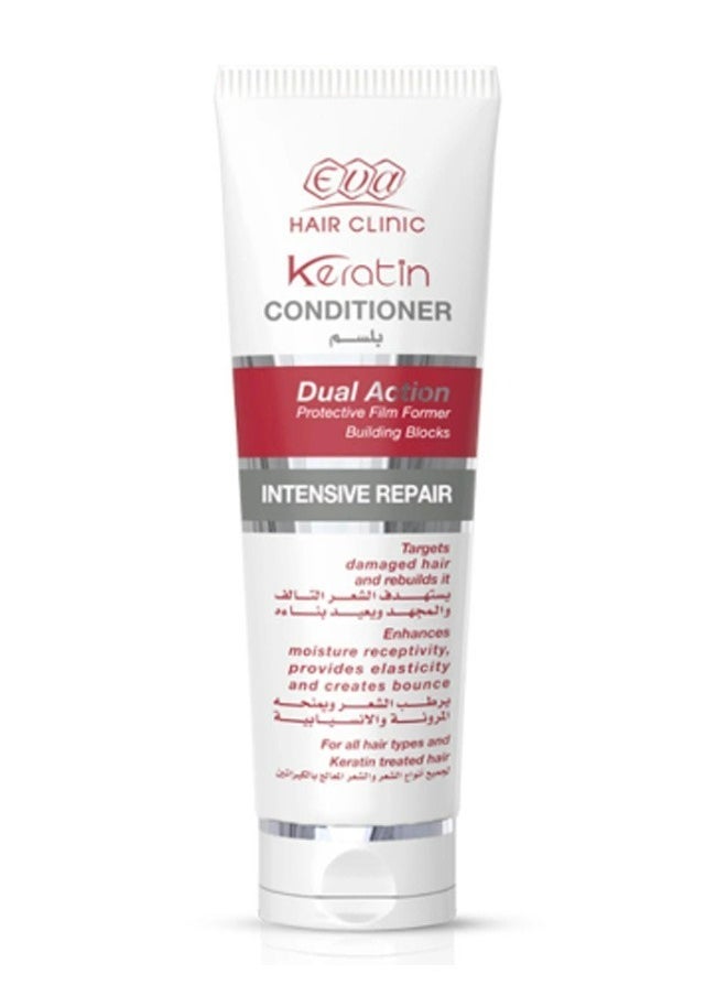 Eva - Keratin Conditioner Dual Action Intensive Repair For All Hair Types 230 ml - Image 1