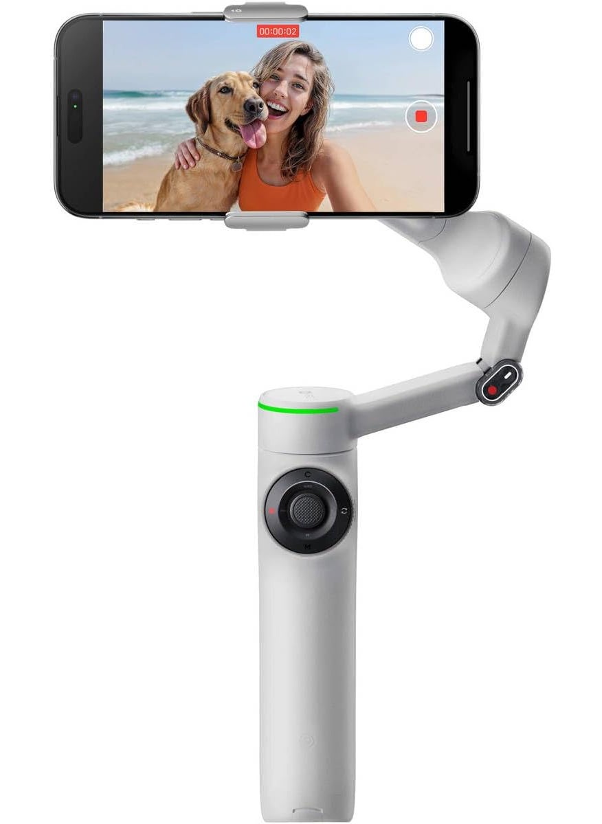 Insta360 Insta360 Flow 2 Pro Grey AIPowered Smartphone Stabilizer Auto Tracking Phone Gimbal 200 App Tracking with Apple DockKit 3Axis Stabilization Builtin TripodSelfie Stick Portable  Foldable  - Image 1