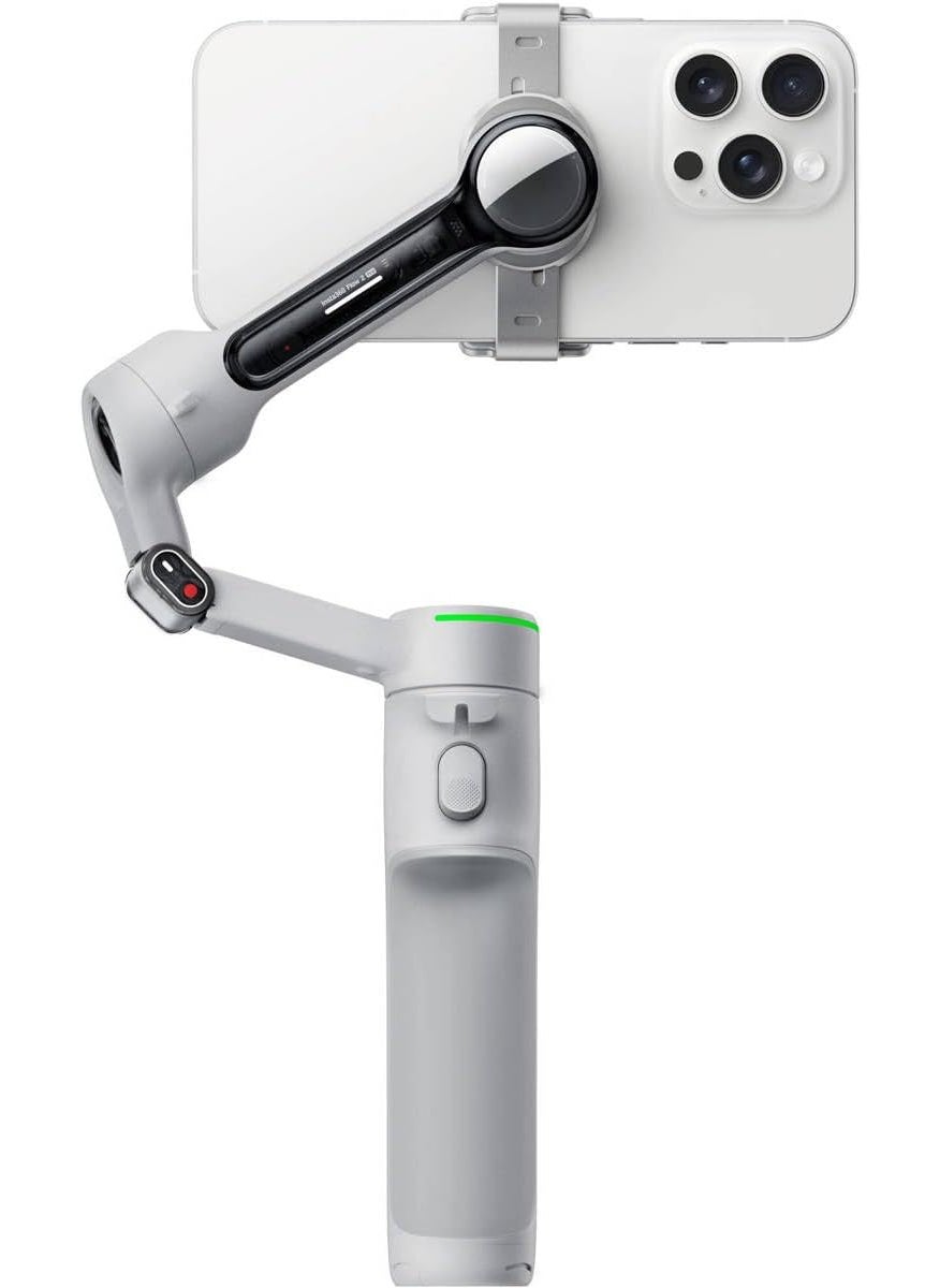 Insta360 Insta360 Flow 2 Pro Grey AIPowered Smartphone Stabilizer Auto Tracking Phone Gimbal 200 App Tracking with Apple DockKit 3Axis Stabilization Builtin TripodSelfie Stick Portable  Foldable  - Image 3