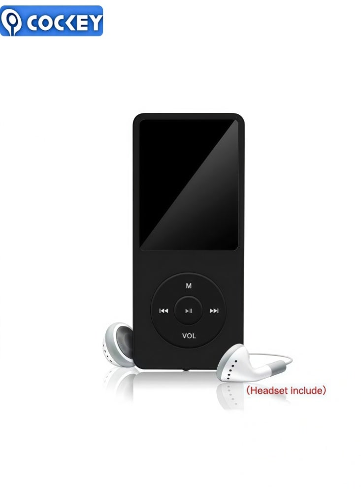 كوكي مشغل موسيقى متنقل MP3 بسعة 256 جيجابايت، تم ترقية جديد، قابل للاتصال بالبلوتوث، مع وظيفة التسجيل وسعة تخزين ضخمة تبلغ 256 جيجابايت. H310-B أسود - Image 3