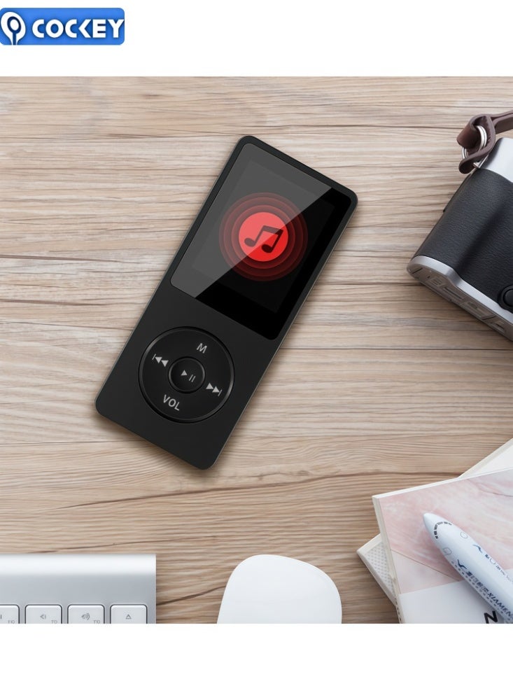 كوكي مشغل موسيقى متنقل MP3 بسعة 256 جيجابايت، تم ترقية جديد، قابل للاتصال بالبلوتوث، مع وظيفة التسجيل وسعة تخزين ضخمة تبلغ 256 جيجابايت. H310-B أسود - Image 4