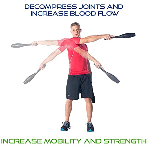 Ultimate Body Press Indian Clubs - 1lb, 2lb and 3lbs Pairs - Image 4