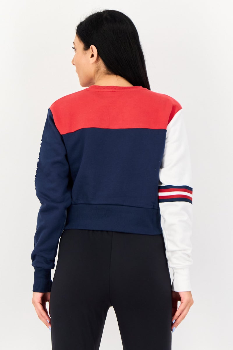 Ellesse Women Sportswear Fit Long Sleeve Sweatshirt, Multicolor - Image 4