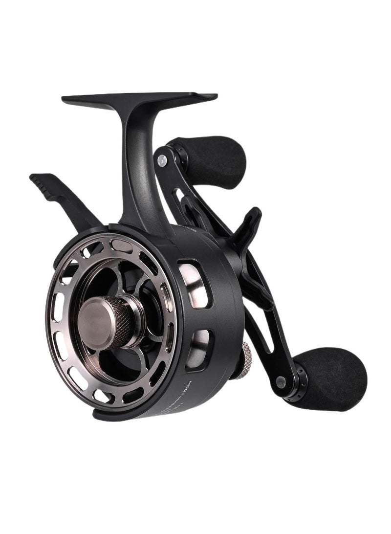 general Ice Fishing Reel - Ultra Light Fishing Reel Inline Ice Angling Reel | Spool Width In-Line Free Billiard Reel, Durable 3 + 1 BB Ice Fishing Device, Metal Spool 3.2:1 High Speed Ratio Fishing - Image 1