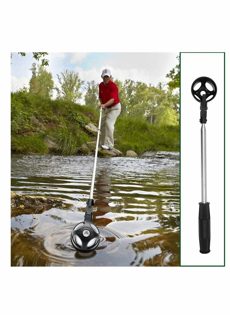 SYOSI - Golf Ball Retriever And Petal Picking Ball Head, Stainless Telescopic Extendable Golf Ball Retriever, Suction Cup Ball Grabber, Golf Accessories, Golf Gift For Men 2 Pack - Image 1