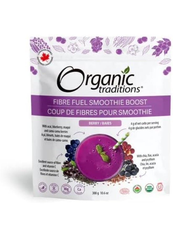 Organic Traditions Fiber Fuel Smoothie Boost Berry 
