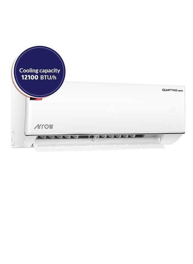 Arrow - 12100 BTU Smart Split AC, Cool Only, with Remote Control, Hidden LED Display, 4D Airflow, Sleep Mode, Drip Prevention, Supports All Mobiles with TUYA App | Model Name: RO-12SHC-S - Image 1